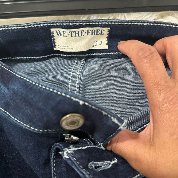 Free People Dark Blue Flare Jeans size 27 - Picture 11 of 12